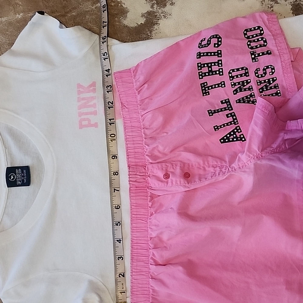 HTF "All This And Brains Too" Class Of 2010 PJ Set. Size: M Top XS Shorts - Picture 6 of 10